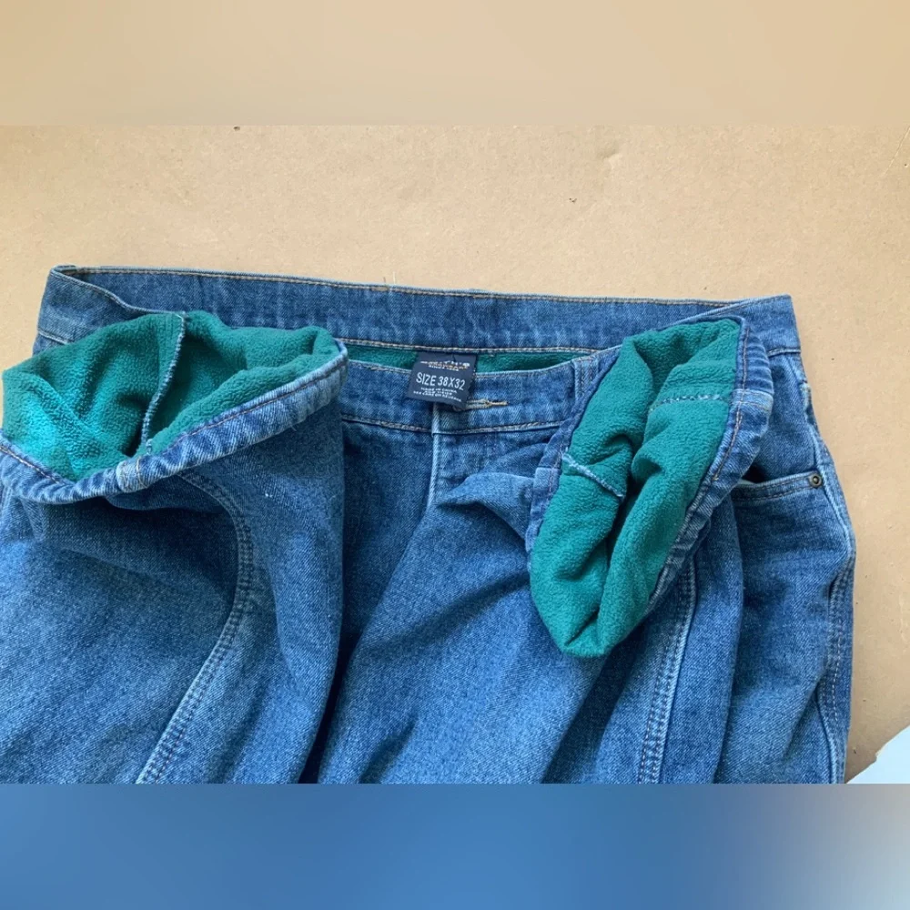 HEAVY DUTY SMITHS INSULATED WORK JEANS. - Picture 5 of 9